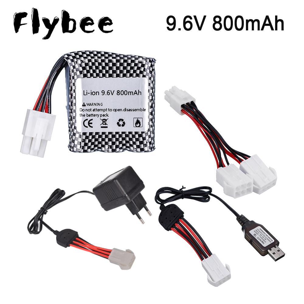 Lipo Battery Charger - 9.6VสำหรับS911 9115 9116 S912 RCรถอะไหล่อัพเกรดแบตเตอรี่คู่ใหม่แบตเตอรี่Li-Ion 800Mah