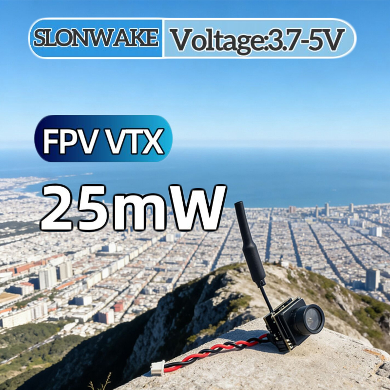 Drone Rc With Camera - SLONWAKE FPV 25mW เครื่องส่งสัญญาณ VTX แบบจำลองกำลังไฟ