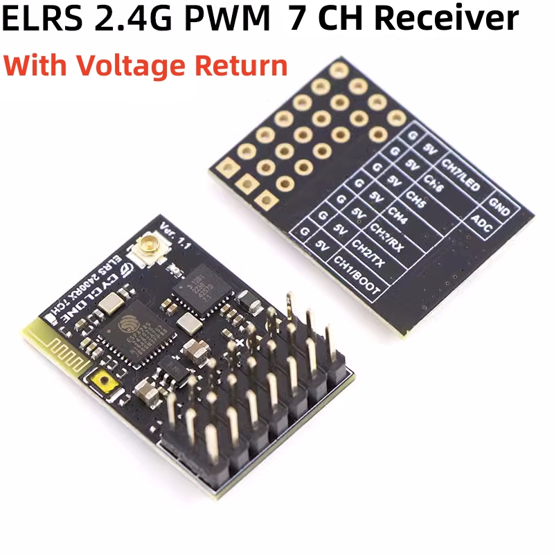 Drone Rc Quadcopter Controller - Elrs 2.4G PWM ตัวรับสัญญาณ7CH 6CH crsf