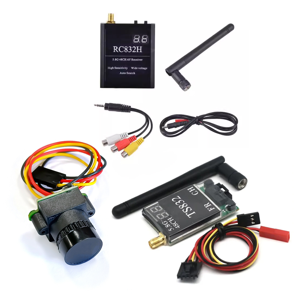 Drone Rc With Camera - ตัวรับสัญญาณ TS832 +RC832 +กล้อง 1000TVL 48CH