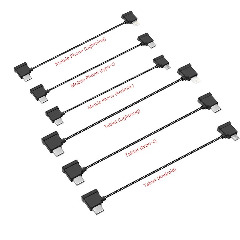 Drone Dji Rc Mavic 3 Pro - สายควบคุมระยะไกล RC-N1 สายข้อมูลสำหรับโทรศัพท์และแท็บเล็ต สายไนลอนสำหรับโดรน DJI Mavic