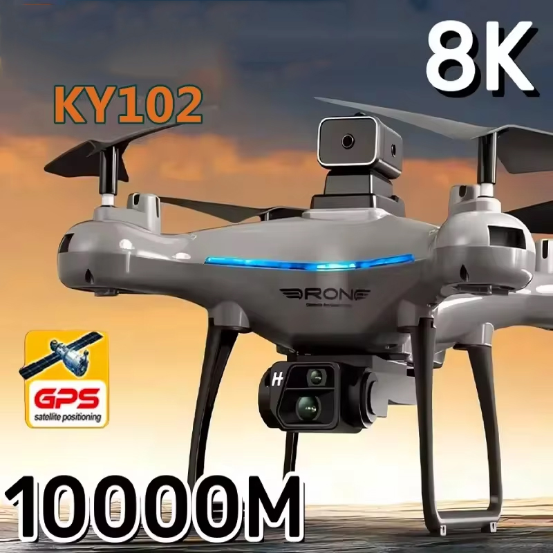Drone Ky102 Rc - Ky102 Drone 8K HD Dual-กล้องProfesionalถ่ายภาพหลีกเลี่ยงอุปสรรคOptical Flow