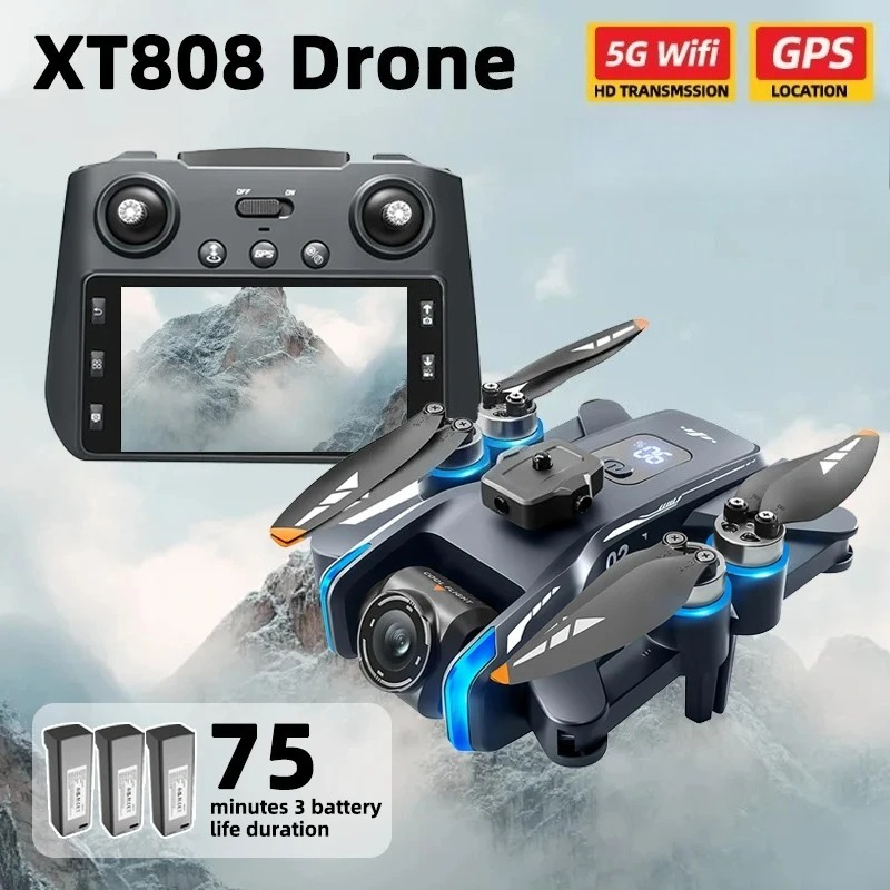 Drone Ls Rc - โดรนรุ่น Original XT808 Pro MAX 4K