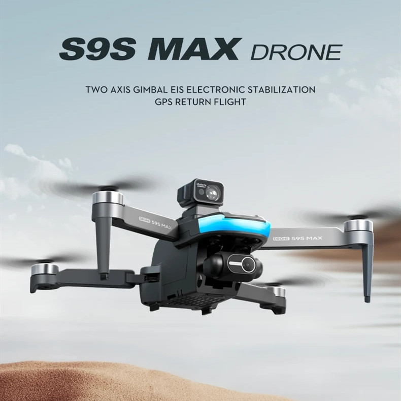 Drone Ls Rc - อะไหล่โดรนไร้แปรงถ่าน S9S MAX แบตเตอรี่โดรน 7.4V 1600mAH/ใบพัด