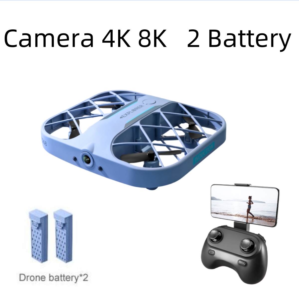 Drone Rc App - โดรน JJRC H107 FPV RC พร้อมแบตเตอรี่