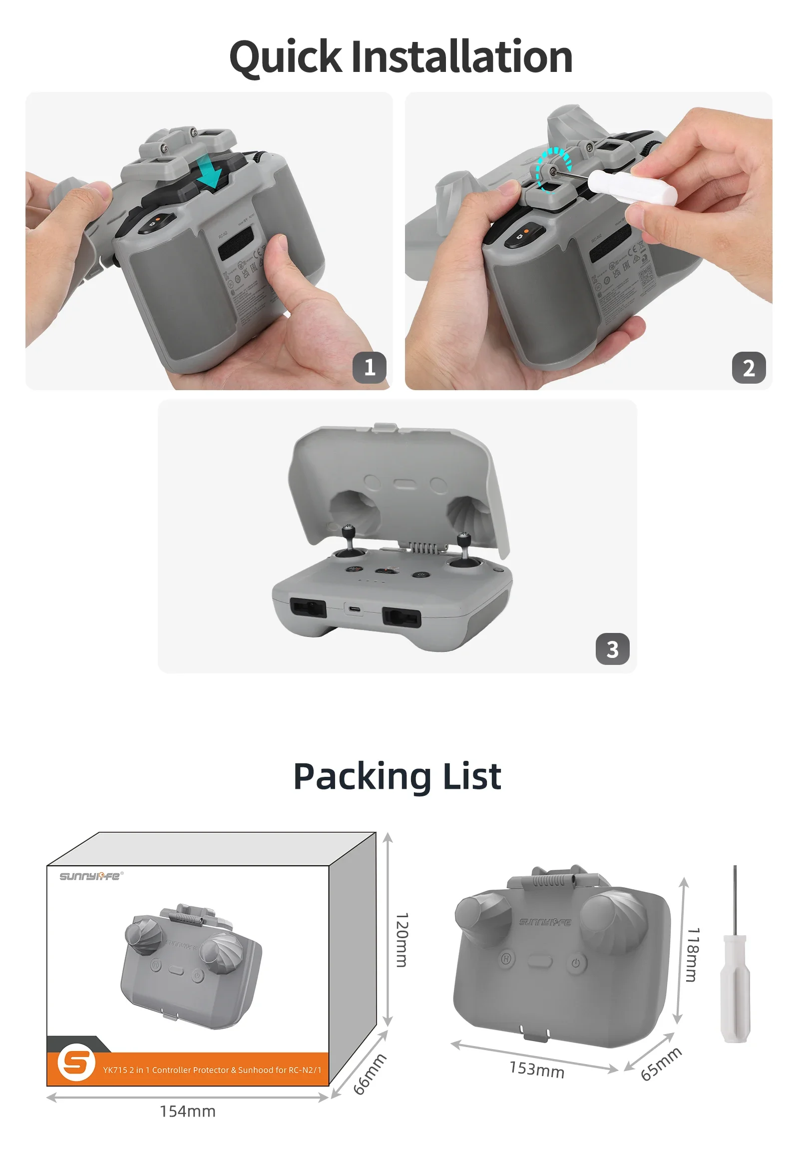 ฝาครอบป้องกันคอนโทรลเลอร์ 2 in - Drone Rc Cover บทวิจารณ์และราคา