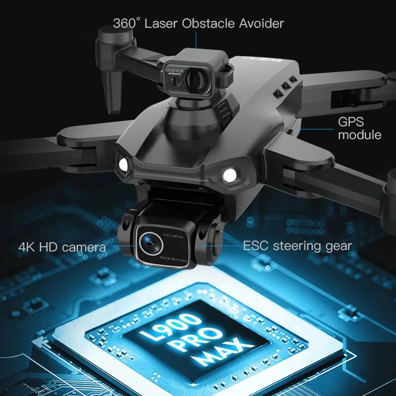 L900 Pro MAX GPS โดรน 4K Profe - Drone Rc Foldable บทวิจารณ์และราคา