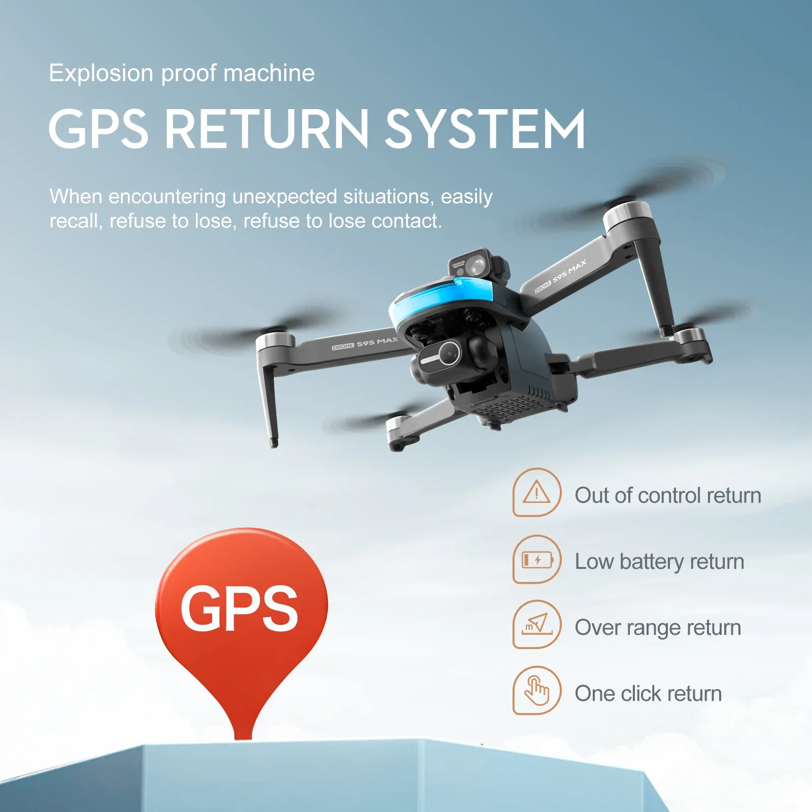 ใหม่S9S MAX MINI Drone 4K 2 แก - Drone Rc App บทวิจารณ์และราคา