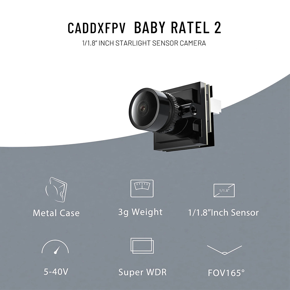 CADDX ไมโคร FPV กล้อง Ratel 2  - Drone Rc With Camera บทวิจารณ์และราคา