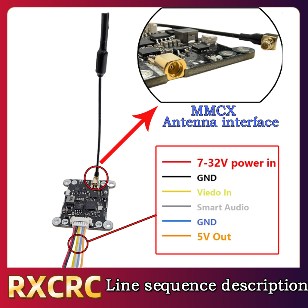 โมดูล RXCRC 5.8G 48CH 1.6W VTX - Drone Rc With Camera บทวิจารณ์และราคา