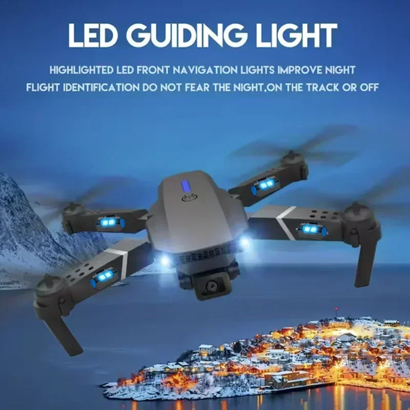 E88 Pro WIFI FPV Droneมุมกว้าง - Drone Rc Foldable บทวิจารณ์และราคา