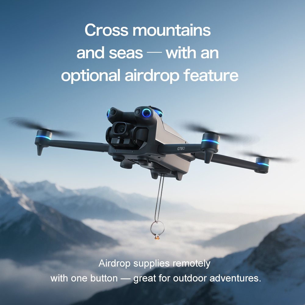 โดรน GT60 GPS แบบพับได้ หน้าจอ - Drone Ls Rc บทวิจารณ์และราคา