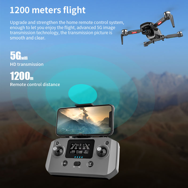 L106 Pro 3 Drone 5G WIFI FPV G - Drone Rc Foldable บทวิจารณ์และราคา