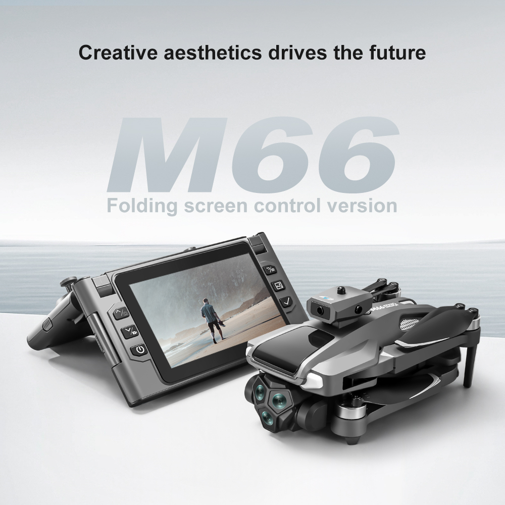โดรนพับได้ M66 RC พร้อมหน้าจอพ - Drone Rc Foldable บทวิจารณ์และราคา