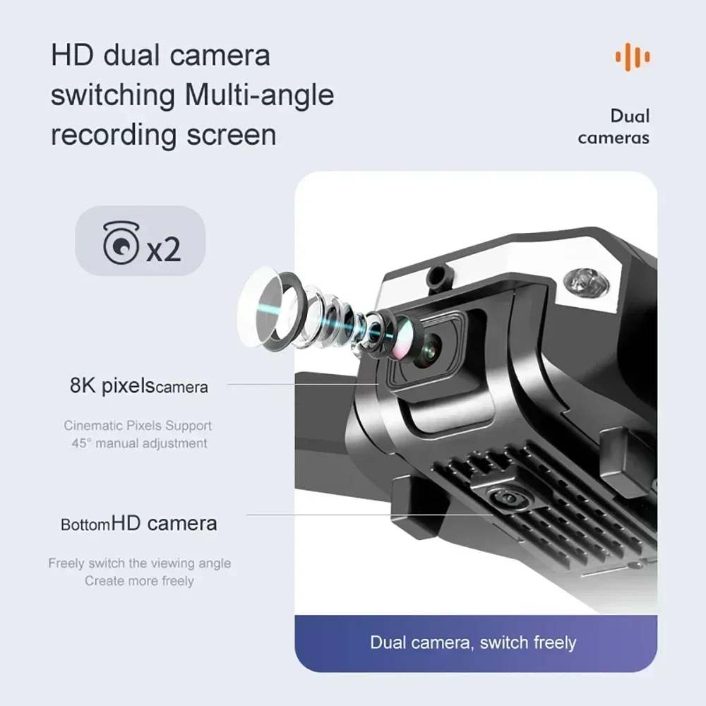 โดรน G6 pro พร้อมกล้องคู่ 8K 5 - Drone Rc Foldable บทวิจารณ์และราคา