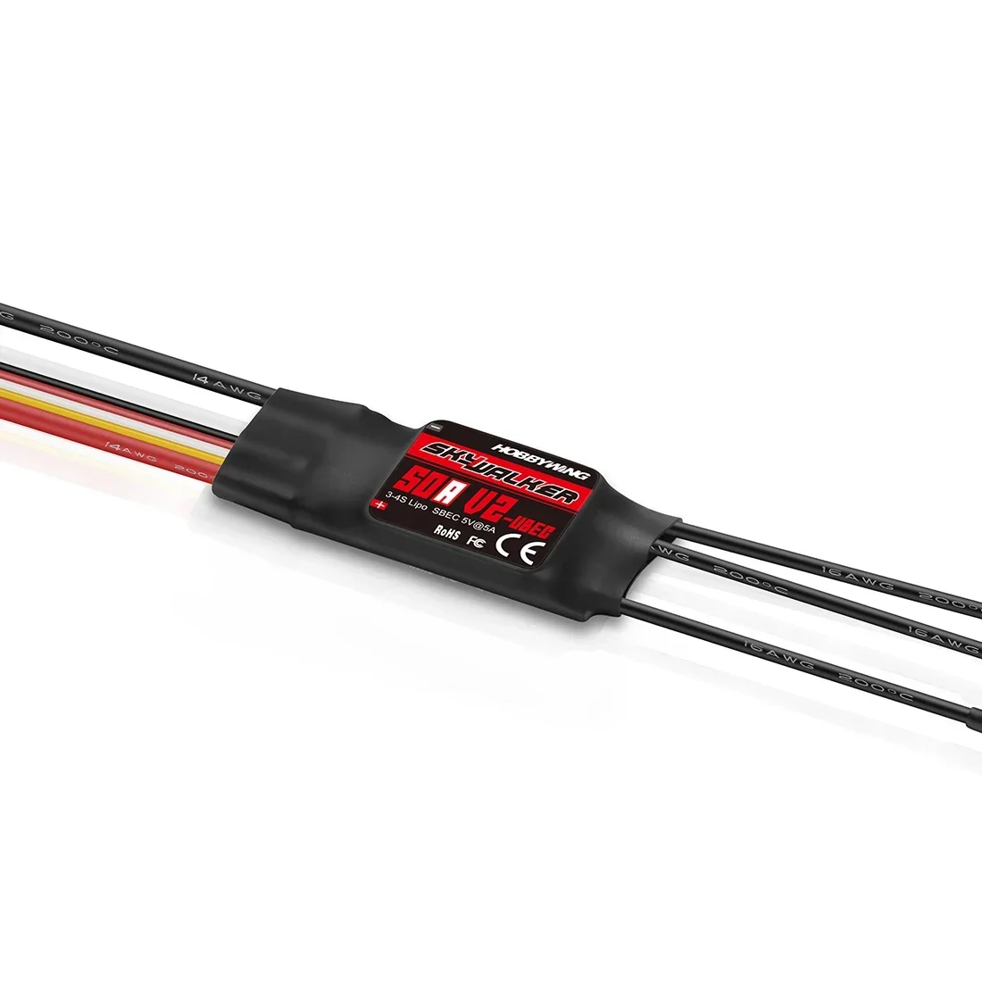 Hobbywing Skywalker ชุด V2 50A - Drone Rc Quadcopter Controller บทวิจารณ์และราคา