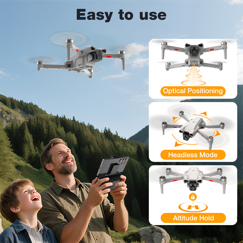 โดรนรุ่นใหม่ L017 Pro Brushles - Drone Rc Foldable บทวิจารณ์และราคา