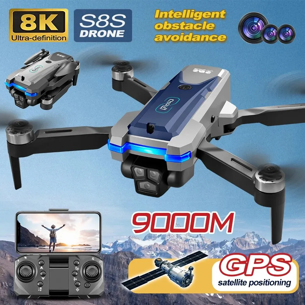 โดรน GPS S8S 5G Wi-Fi 8K HD ลื - Drone Rc Foldable บทวิจารณ์และราคา